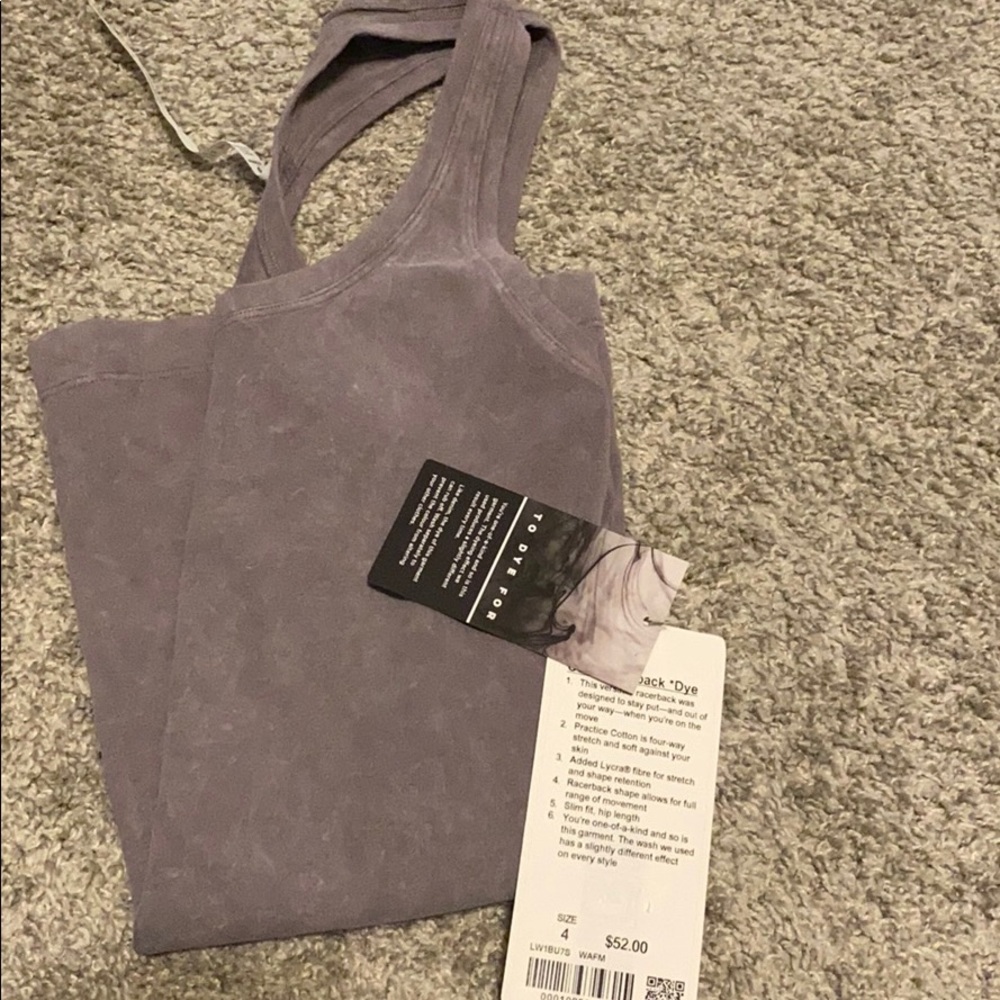 Dye Mauve Racerback